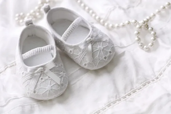 Bebek kız ayakkabıları — Stok fotoğraf