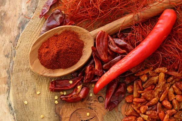 Assortment of chili, — Stock Photo, Image