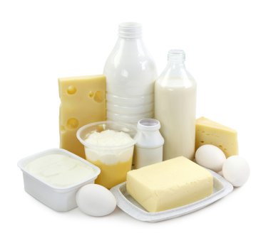 Dairy products and eggs clipart