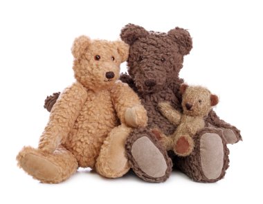 Family of teddy bears clipart