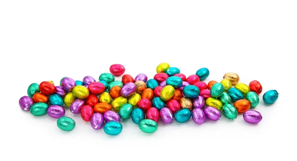 Шоколадні яйця в фользі — стокове фото