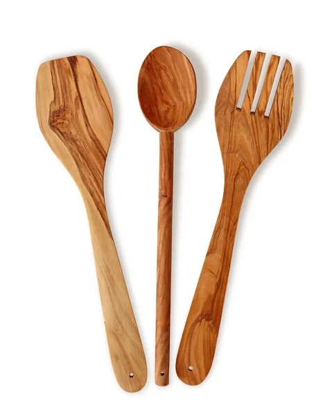 Dřevěné kuchyňské potřeby — Stock fotografie