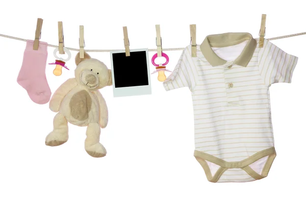 Baby goods and photo — Stock Photo, Image