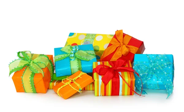 Kleurrijke geschenkdozen — Stockfoto