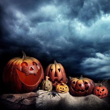 Halloween pumpkins clipart