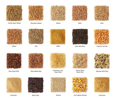 Cereals collection clipart