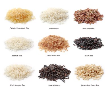 Rice collection clipart