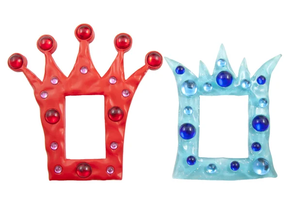 Colorful crown frames — Stock Photo, Image