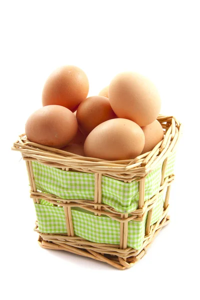 Cabaz de ovos — Fotografia de Stock