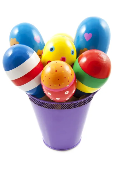 Bucket with samba balls — Stock Photo, Image