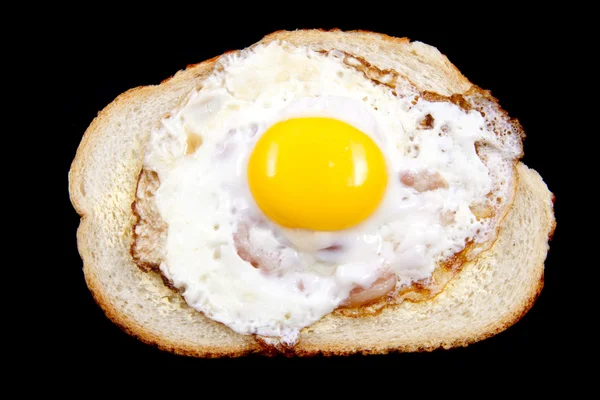 Egg on bread — Stock Photo, Image
