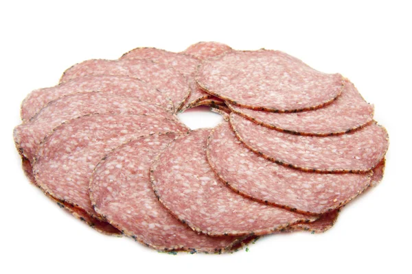 Włoski pieprz salami — Zdjęcie stockowe