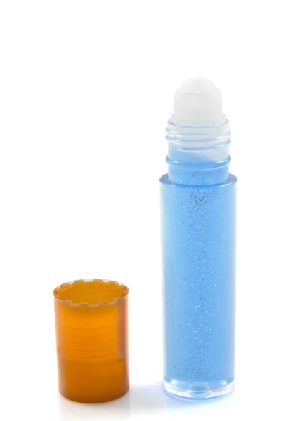 Blue glitter lipgloss — Stock Photo, Image