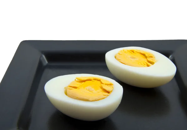 Skivat ägg på nära håll — Stockfoto