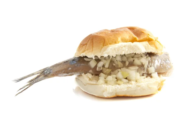 Ringa balığı ile ekmek — Stok fotoğraf