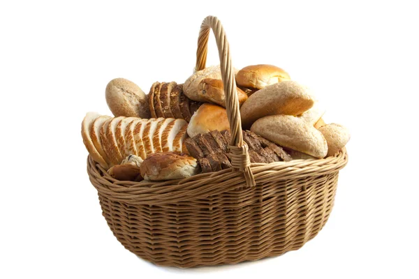 Корзина хлеба — стоковое фото