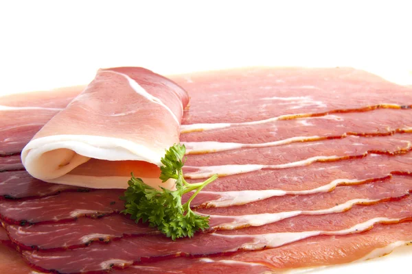 Bacon med persilja — Stockfoto