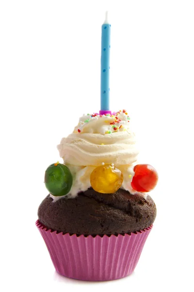 Compleanno Cupcake — Foto Stock