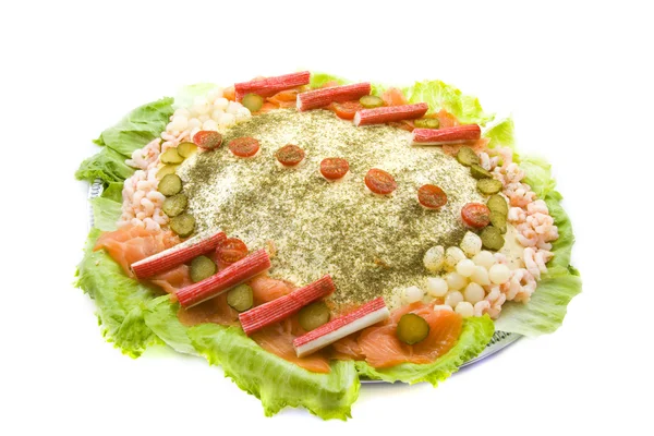 Рыбный салат — стоковое фото