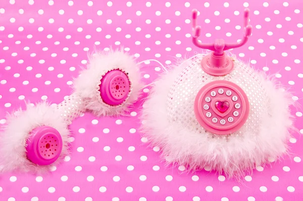 Pink princess royal phone — Stock Photo, Image