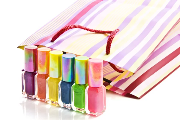 Esmalte de uñas colorido — Foto de Stock