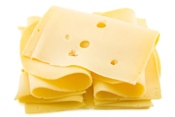 Slices of dutch cheese — Stock Photo, Image
