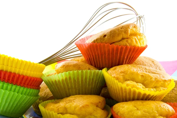 Färgglada muffins — Stockfoto