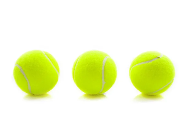Tři tenisové míčky — Stock fotografie