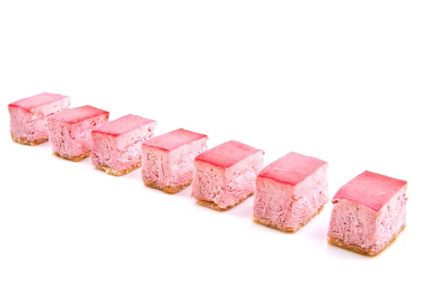 Zoete roze taart — Stockfoto