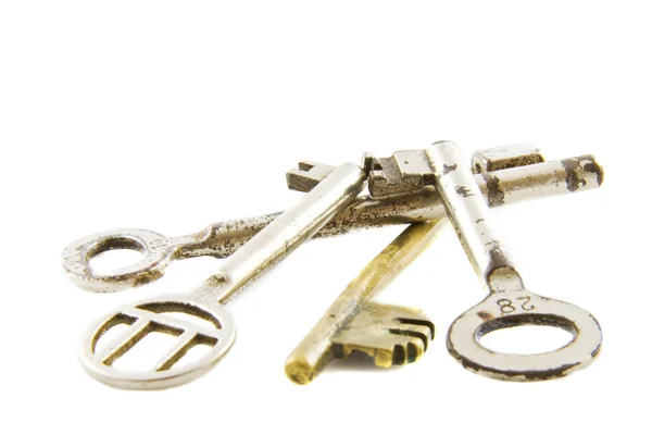 Pilha de chaves velhas — Fotografia de Stock