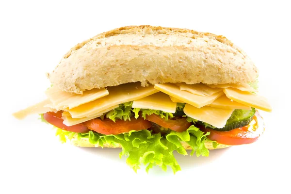 Healthy cheese sandwich — Stock Photo, Image