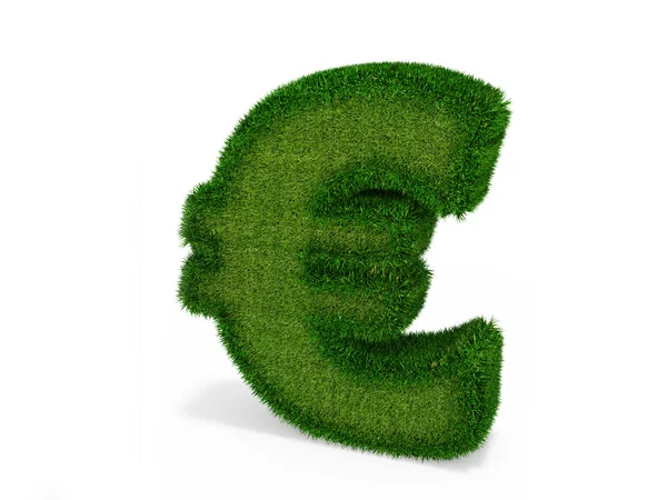 Gräs euro — Stockfoto