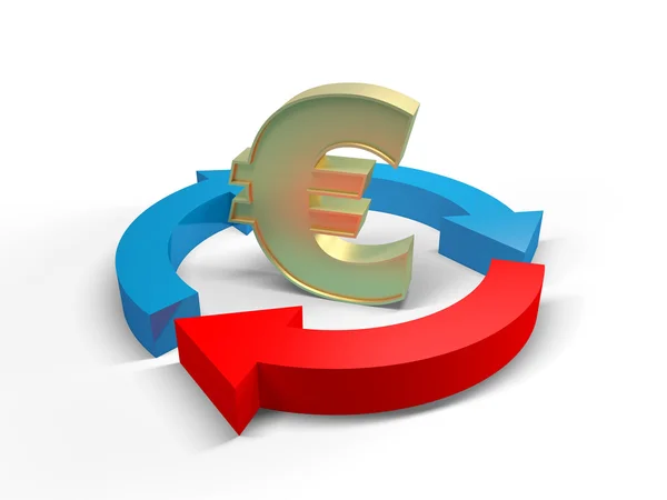 Znak euro — Zdjęcie stockowe