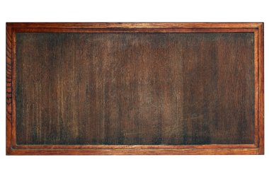 menü veya notlar için eski ahşap tahta
