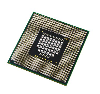 beyaz zemin üzerinde CPU