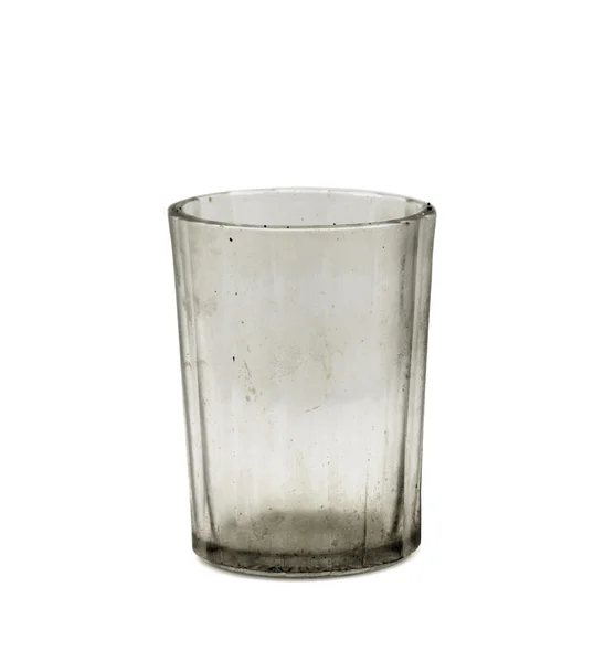 Грязный пустой стакан — стоковое фото