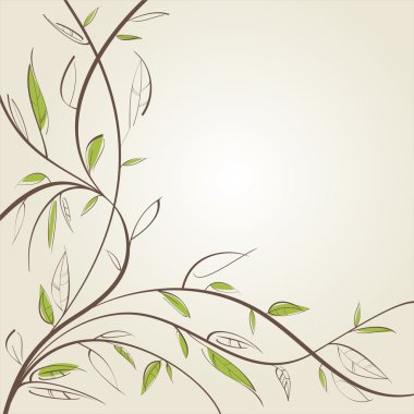 Stylized willow clipart