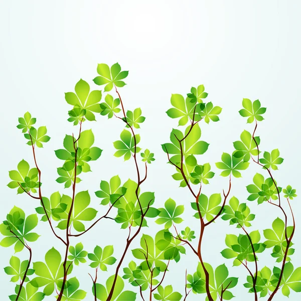 stock vector Spring tree background