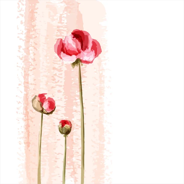 Ρομαντικό λουλούδι φόντο — Διανυσματικό Αρχείο