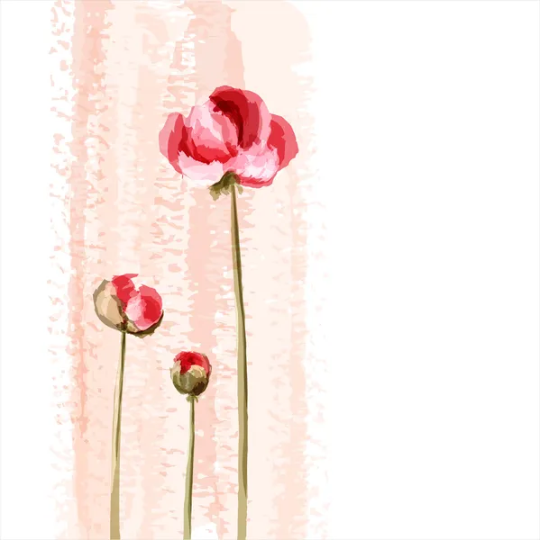 Romantischer Blumenhintergrund — Stockvektor
