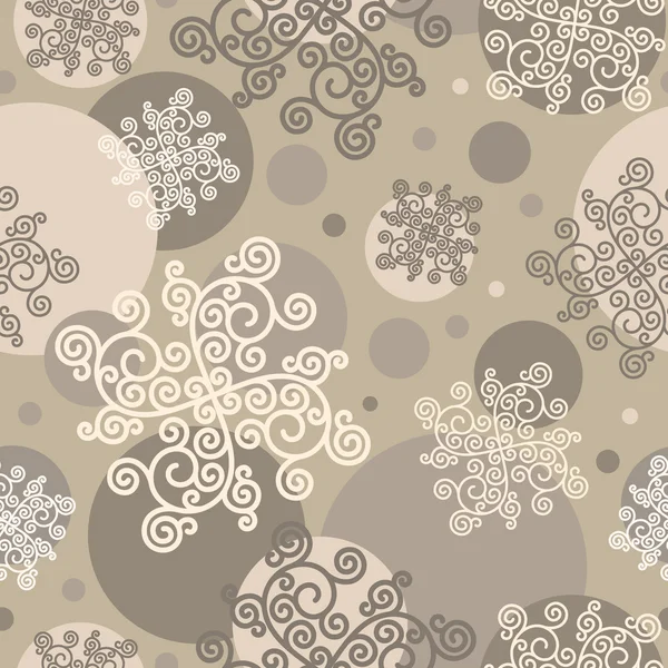 Naadloze patroon met krullen Vectorbeelden