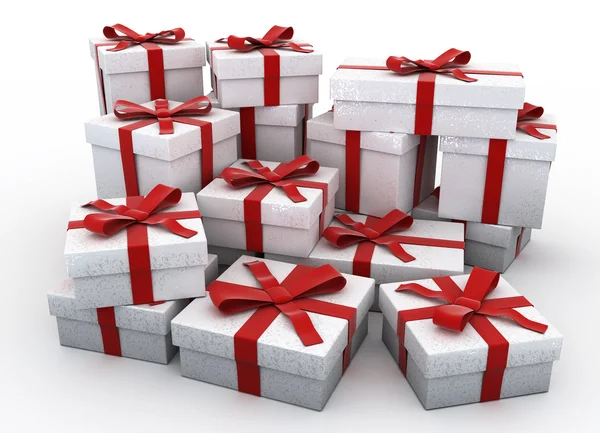More 3D Christmas gifts — Stock Photo, Image