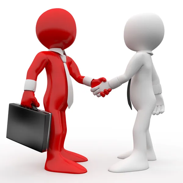 Men shaking hands as a sign of friendship and agreement — Stock Photo, Image