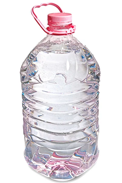 Rosa botella de cinco litros de agua — Foto de Stock