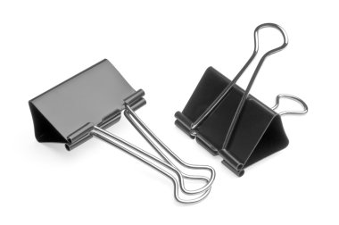 Big binder clips for paper clipart