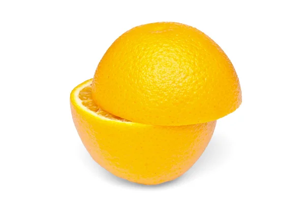 Yarım portakal kesilmiş — Stok fotoğraf