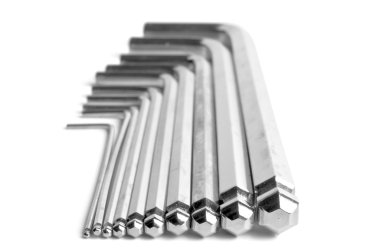 Ascending hex key set clipart