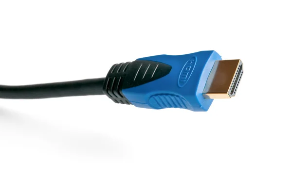 Conector HDMI azul — Fotografia de Stock