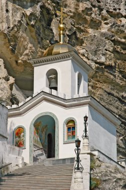 Uspenskiy monastery in Crimea near Bakhchisarai clipart