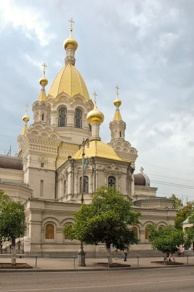 Санкт-Петербург Собор Василия Блаженного в Севастополе — стоковое фото
